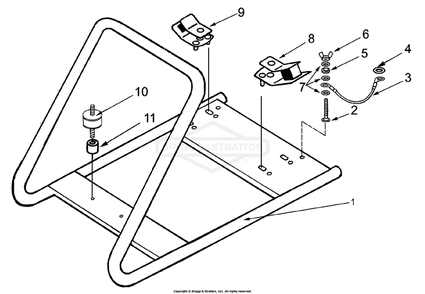 Part Location Diagram of 102630GS Briggs and Stratton Decal g-force 2800